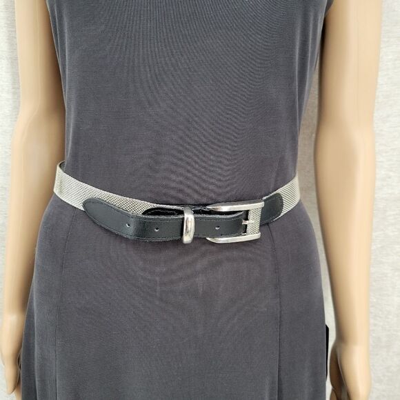 Donna Katz Vintage Chainmail / Metal Mesh Belt Silver Toned Women's Large - Picture 5 of 10